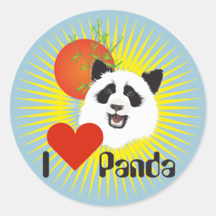 Panda (Ailuropoda melanoleuca) sticker