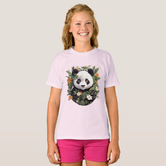 Panda Among Blossoms T-Shirt