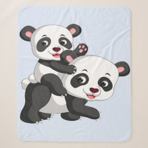 Panda And Baby Blanket Gift For Kids