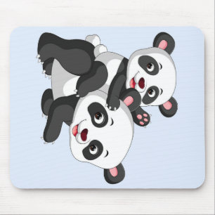Panda And Baby Blanket Gift For Kids Mouse Pad