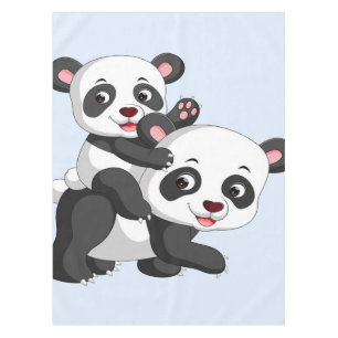Panda And Baby Blanket Gift For Kids Tablecloth