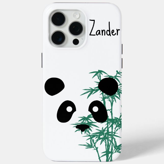 "Panda and Bamboo" Customisable Case-Mate iPhone Case (Back)