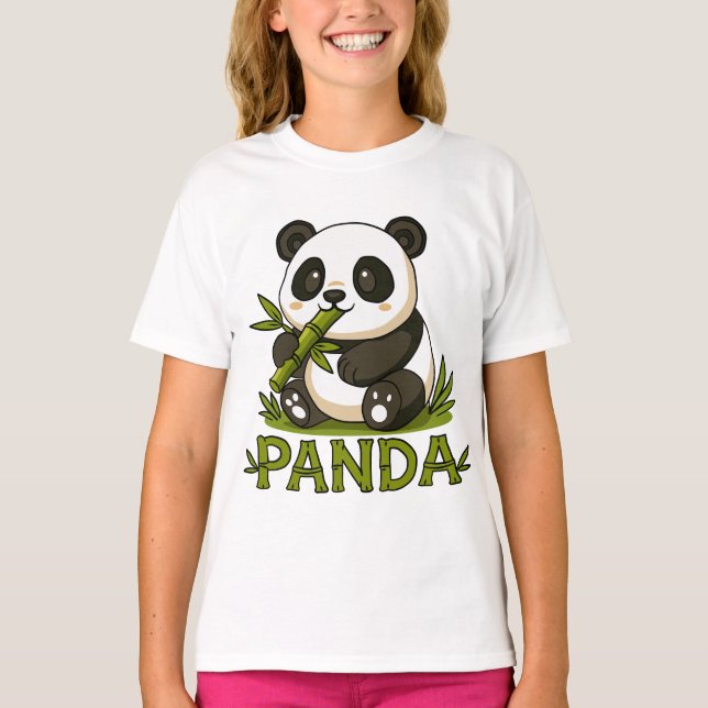 panda and bamboo T-Shirt (Front)
