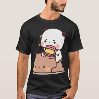 Panda And Brownie Bear Couple       T-Shirt