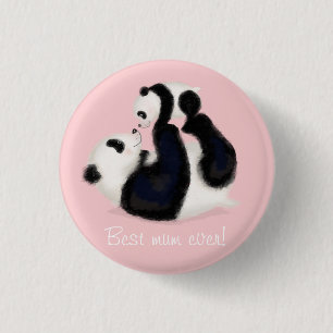 Panda and cub Mother's Day badge