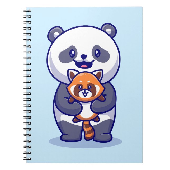 Panda and Fox Notebook (Front)