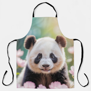 Panda Animal Fun Miniature Size Fantastic Surreal  Apron
