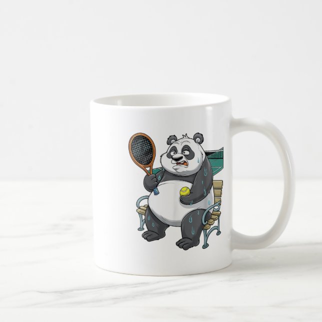 Panda Animals Badminton Shuttles  Coffee Mug (Right)