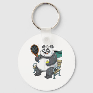 Panda Animals Badminton Shuttles Key Ring