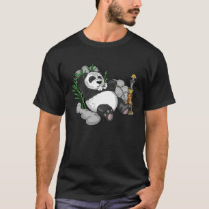 Panda Arabic Water Pipe Nargileh Shisha Panda Bear T-Shirt