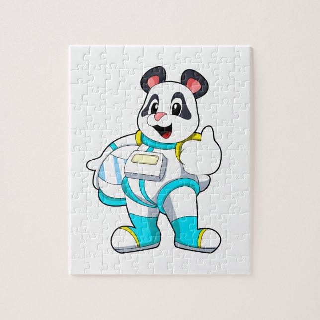 Panda as Astronaut with Costume Jigsaw Puzzle (Vertical)