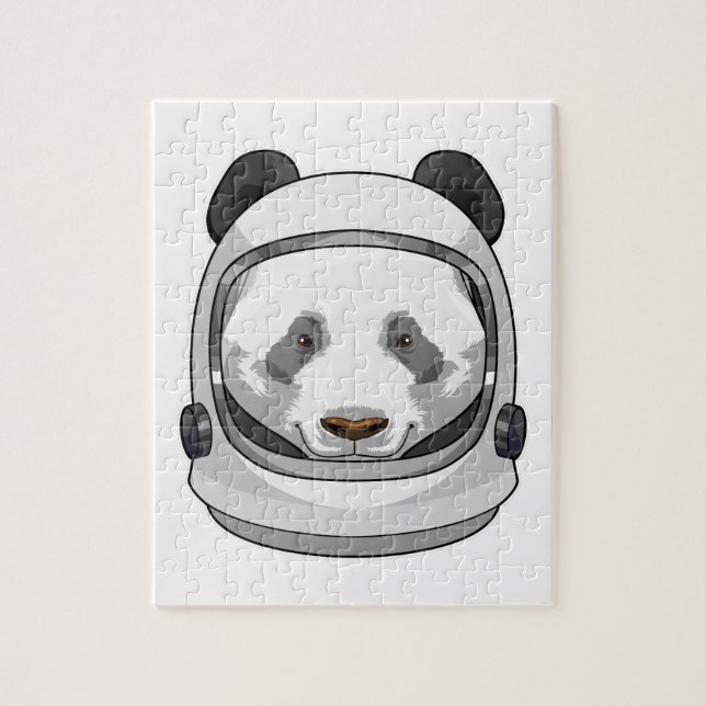 Panda as Astronaut with Helmet Jigsaw Puzzle (Vertical)