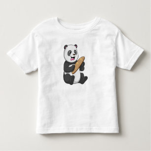 Panda as Baker with Bread Toddler T-Shirt