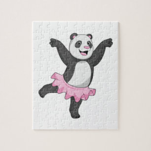 Panda as Ballerina at Ballet Jigsaw Puzzle