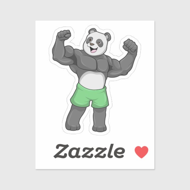 Panda as Bodybuilder at Bodybuilding (Sheet)