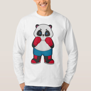 Panda as Boxer with Boxing gloves T-Shirt