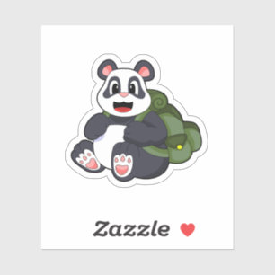 Panda as Hiker with Backpack