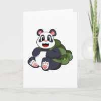 Panda as Hiker with Backpack