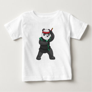 Panda as Ninja in Costume Baby T-Shirt