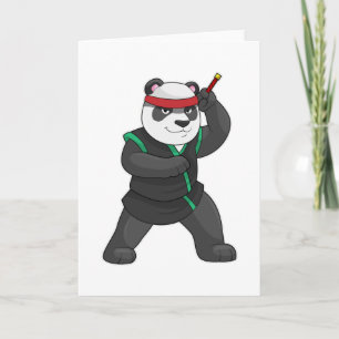Panda as Ninja in Costume Card