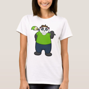 Panda as Painter with Paintbrush T-Shirt