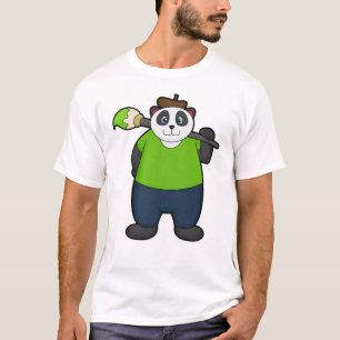 Panda as Painter with Paintbrush T-Shirt