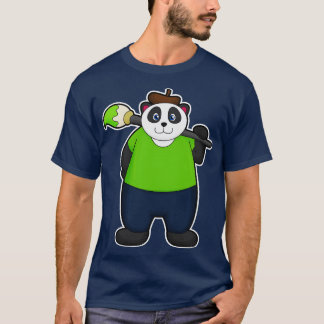 Panda as Painter with Paintbrush T-Shirt