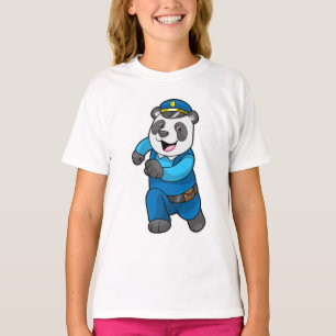 Panda as Police officer with Police hat T-Shirt