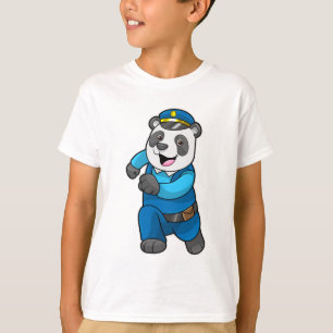 Panda as Police officer with Police hat T-Shirt
