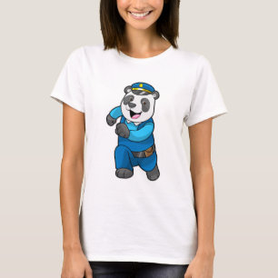 Panda as Police officer with Police hat T-Shirt