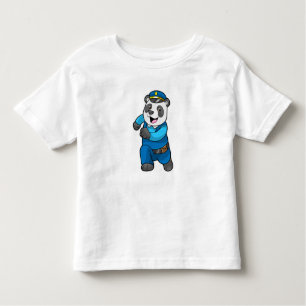 Panda as Police officer with Police hat Toddler T-Shirt