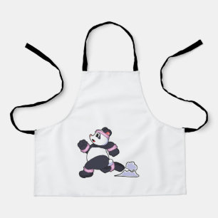 Panda as Runner at Running Apron