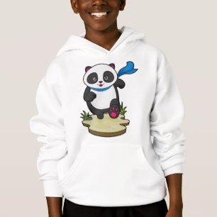 Panda as Runner with Scarf