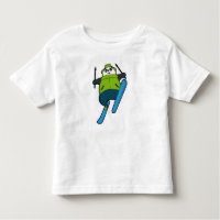 Panda as Ski jumper with Ski