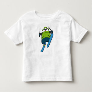 Panda as Ski jumper with Ski Toddler T-Shirt