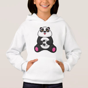 Panda as Soccer player with Soccer ball