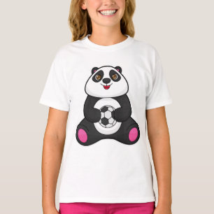 Panda as Soccer player with Soccer ball T-Shirt