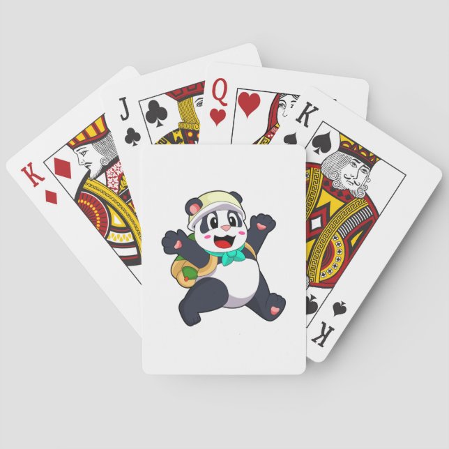 Panda as Student Playing Cards (Back)