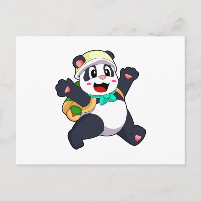 Panda as Student Postcard (Front)