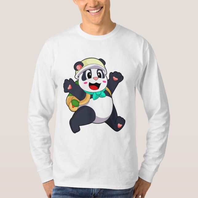 Panda as Student T-Shirt (Front)