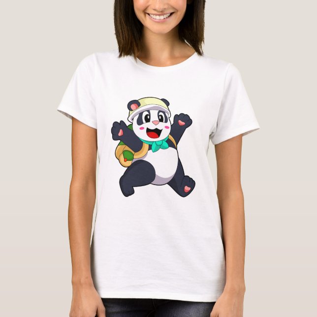 Panda as Student T-Shirt (Front)
