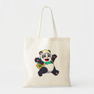Panda as Student Tote Bag