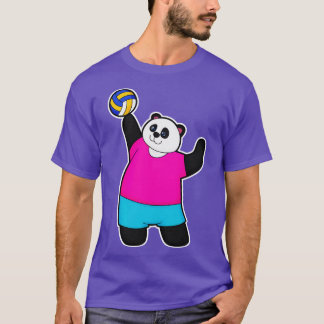 Panda as Volleyball player with Volleyball 2 T-Shirt