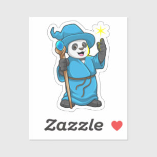 Panda as Wizard with Magic wand