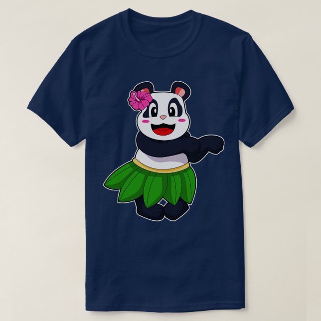 Panda at Ballet Dance T-Shirt (Design Front)
