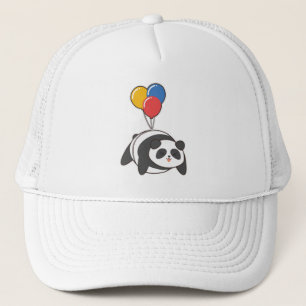Panda at Birthday with Ballon Trucker Hat