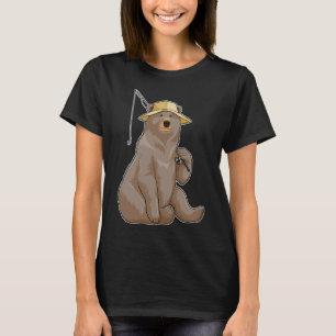 Panda at Fishing with Fishing rod T-Shirt