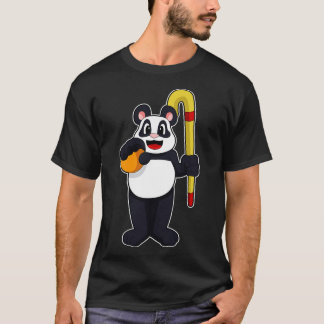 Panda at Hockey with Hockey bat T-Shirt