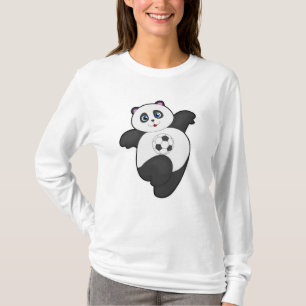 Panda at Soccer Sports T-Shirt