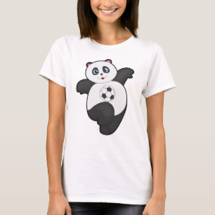 Panda at Soccer Sports T-Shirt